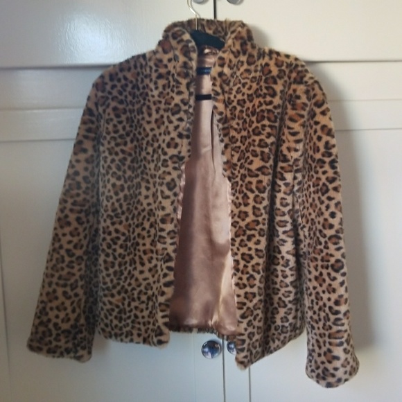 French Connection Jackets & Blazers - Flash sale!french Connection faux leopard fur coat